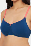 Amante Padded Non Wired Full Coverage T-Shirt Bra - Poseidon Sunkist Coral — thumbnail 4